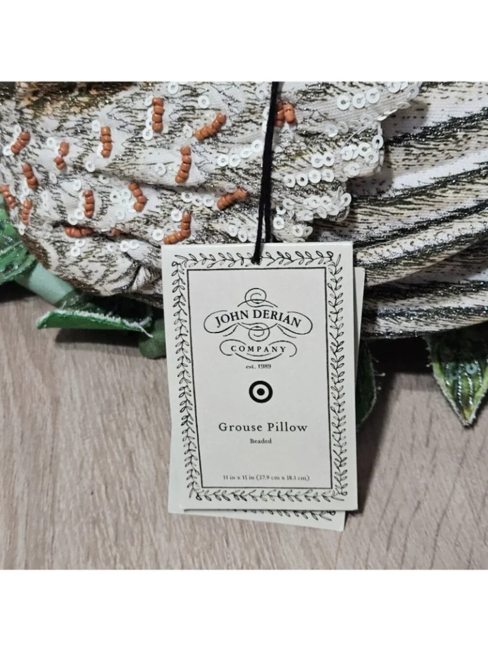 John Derian Target 2025 Fall Shaped Beaded Grouse Bird 11